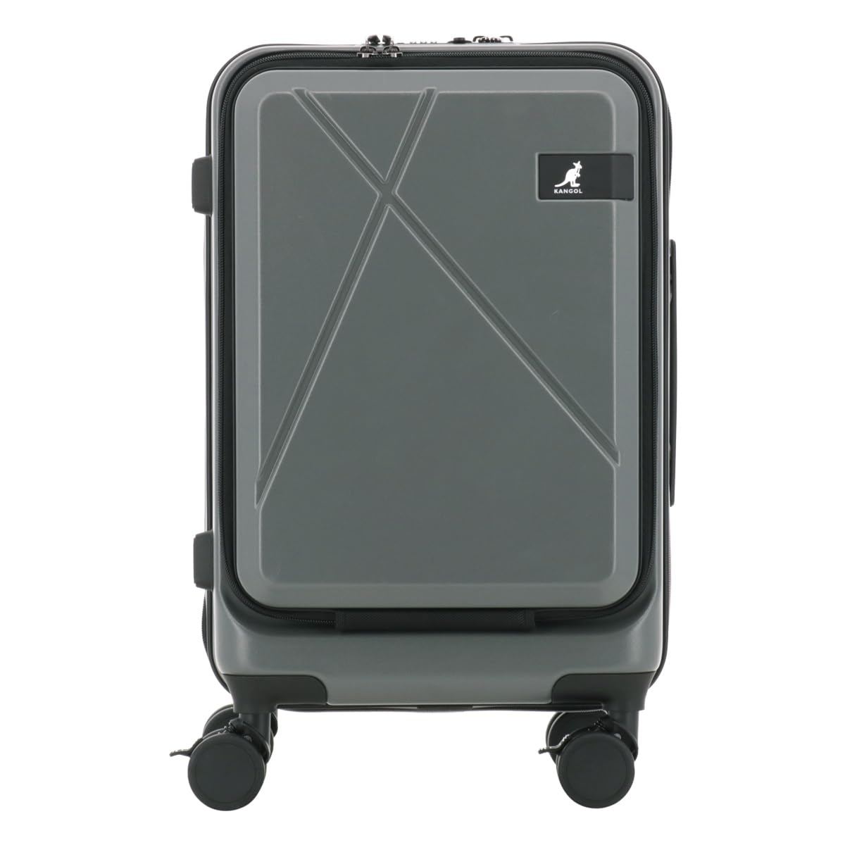 

Suitcase 37L 55cm Front Open Cross Eight III Cross Eight III with TSA Lock Expandable Dark Gray [Kangol] 3.5kg Carry-on 250-5722 [13]