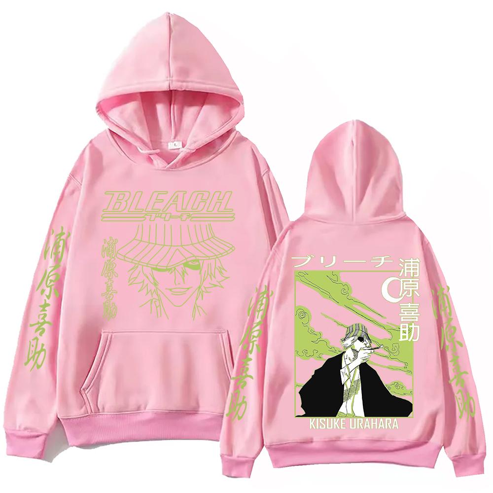 Bleach Urahara Kisuke Anime Hoodie For Men Women Pullover Tops Winter Long Sleeves Fleece Sweatshirt Clothing