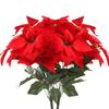 Christmas Decoration Artificial Flowers Bouquet 33CM Fake Flower for Home Room Decor Garden Xmas Tree New Year DIY Vase Ornament