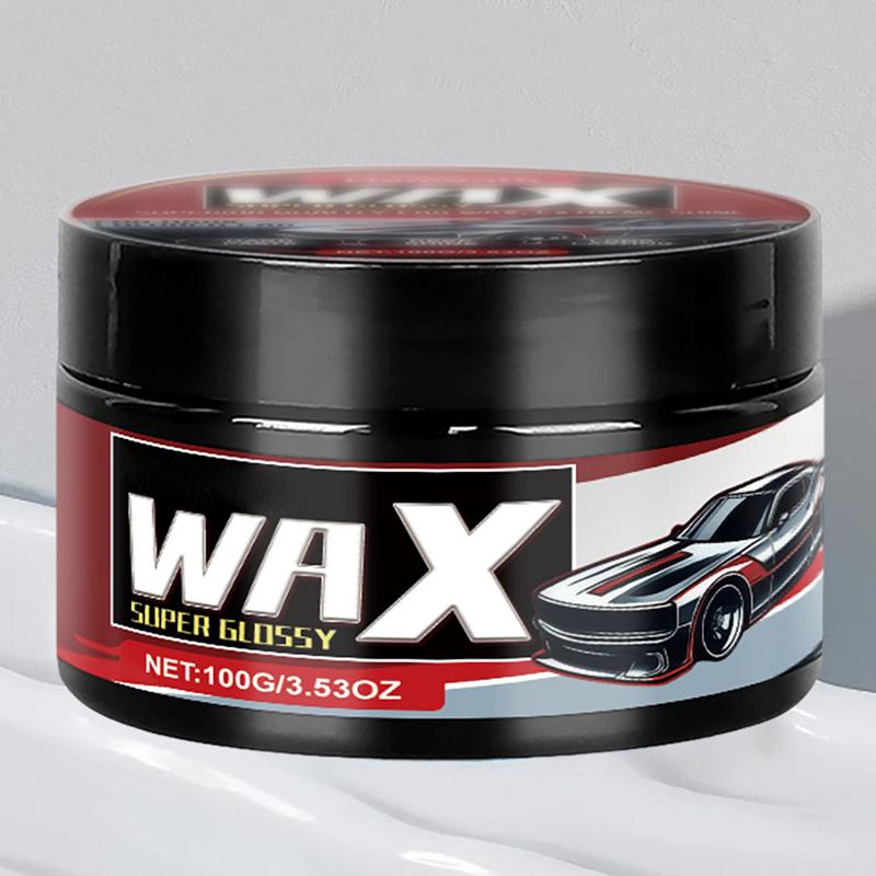 Car Wax Polish 100g High-Gloss Shine Car Wax Paste Sponge Included Wax For Car Detailing Trucks Motorcycles RV's Longlasting