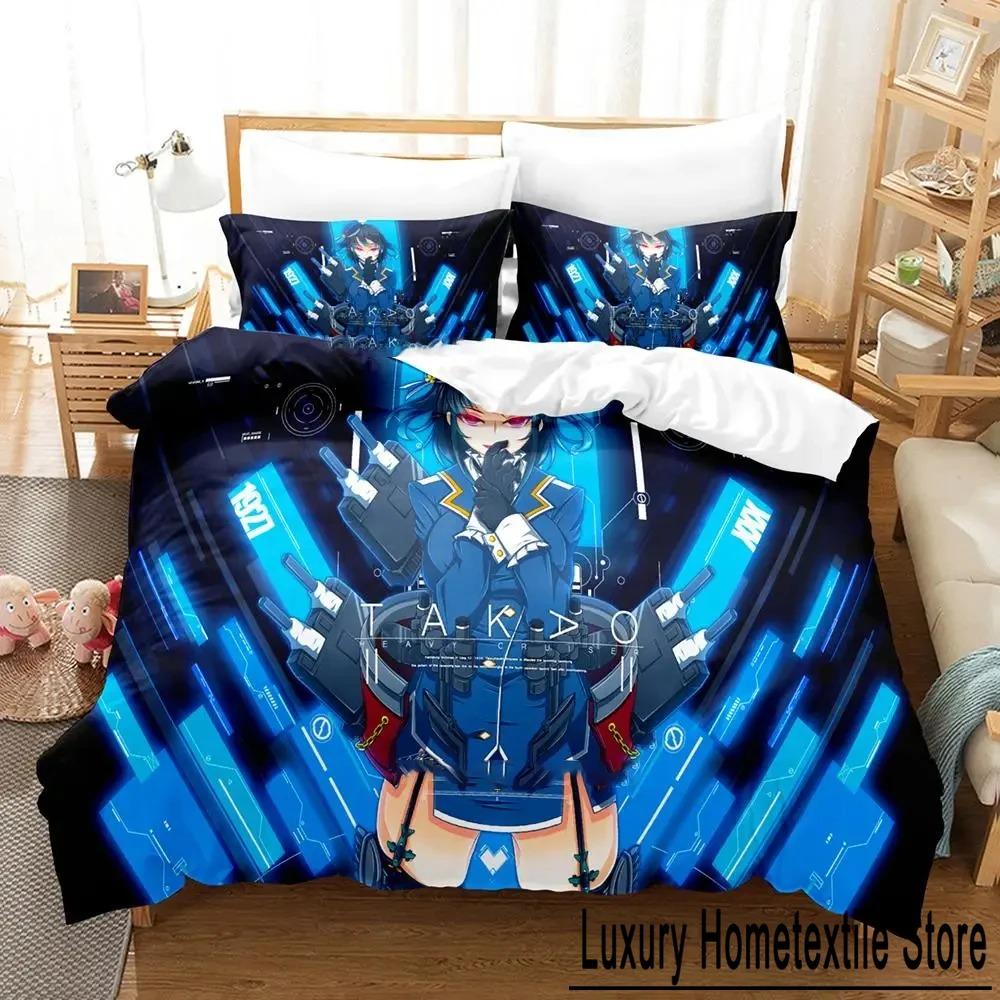 

3D Anime Kantai Collection Bedding Set Boys Girls Twin Queen Size Duvet Cover Pillowcase Bed Kids Adult Fashion Home Textiles Tool 70x133cm 2pcs