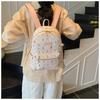 Cute Cartoon Bear Backpack Bag Women's New Fashion Print Casual Backpack Student Schoolbag