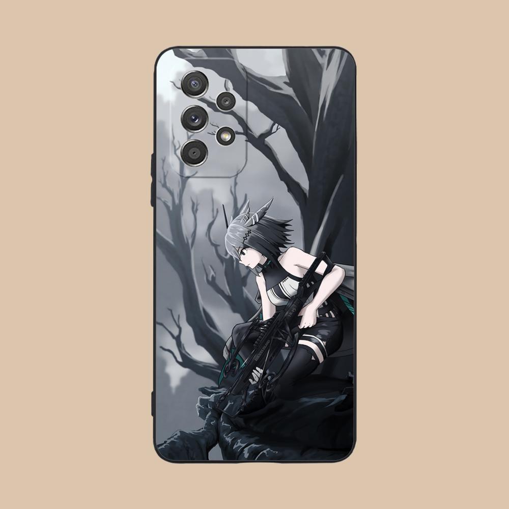 Arknights Greythroat Matte TPU Mobile Phone Case for Samsung Galaxy A56 55 54 53 52 51 36 35 34 23 16 15 5G Colorful Cover