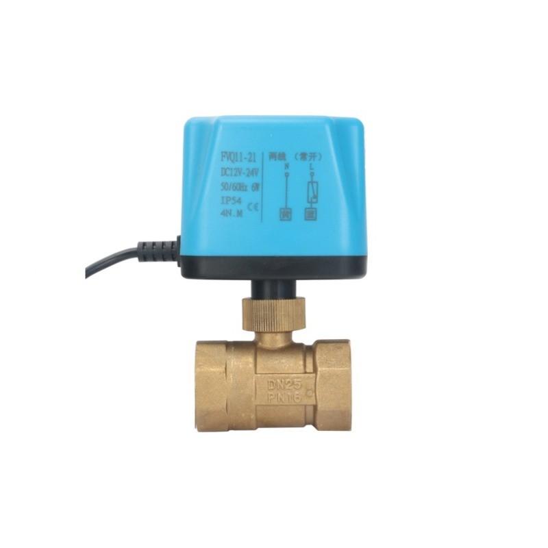 1/2" 3/4" 1" 2" Normally Closed Motorized Ball Valve Electric Actuator 2-Wire Brass Electric Ball Valve Replace Solenoid Valve