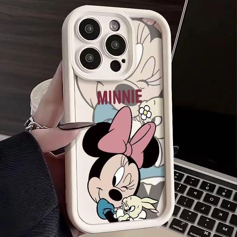 Mickey & Minnie iPhone 16/17 Pro Max Case - Compatible with iPhone 13/14/15 - Stylish Japan/Korea/US/Europe Design
