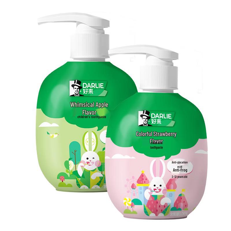 Darlie Kinder-Zahnpasta zum Drücken mit Fluorid (2-12 Jahre)