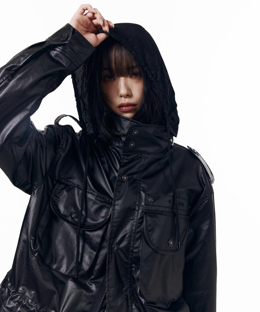 AAKAM Coated Field Jacket (Black)