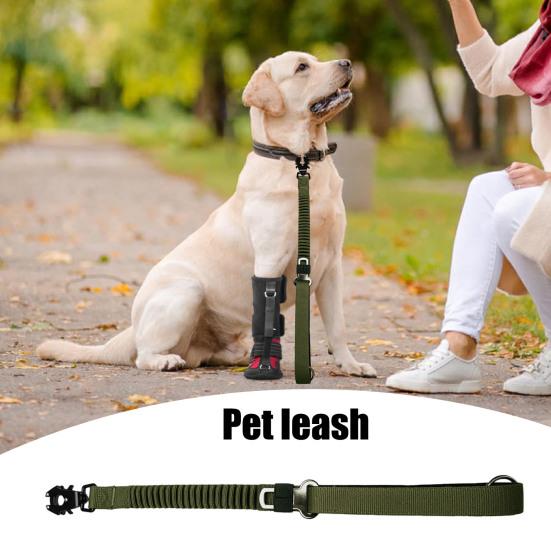 Tactical Dog Leash 25" Heavy Duty Shock Absorbing Bungee Dog Leash