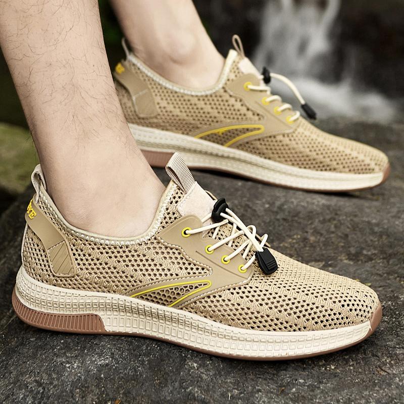 Men's Shoes Mesh Casual Running Shoes for Men Hollow Out Male Comfortable Sneakers Lightweight New Men Outdoor Casual Shoes
