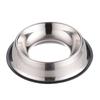 Set of 2 Heavy Duty Stainless Steel Dog Bowls with BPA-Free Rubber Base Dishwasher Safe Accessorized Spoon for Feeding Dogs Cats