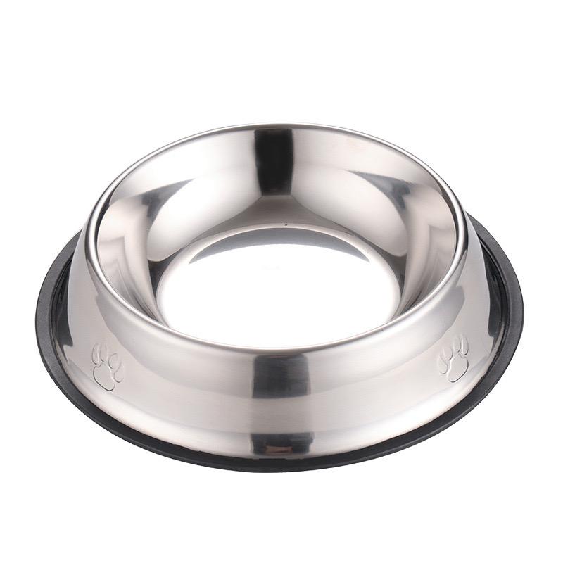 Set of 2 Heavy Duty Stainless Steel Dog Bowls with BPA-Free Rubber Base Dishwasher Safe Accessorized Spoon for Feeding Dogs Cats