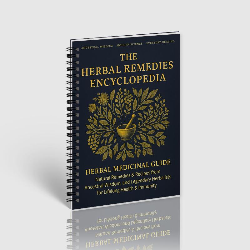 Natural Healing Handbook Spiral Bound Guide With Herbal Remedies And Recipes For Heart Health Blood Sugar Focus Boost