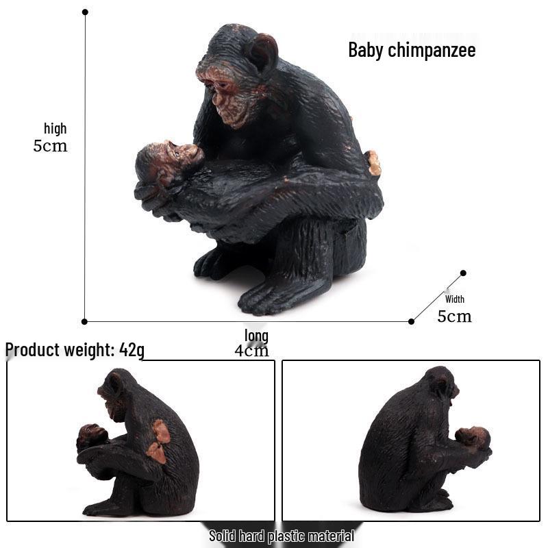 Children's Cognitive Simulation Primate Model: Gorilla & Golden Snub-nosed Monkey Wildlife Toy