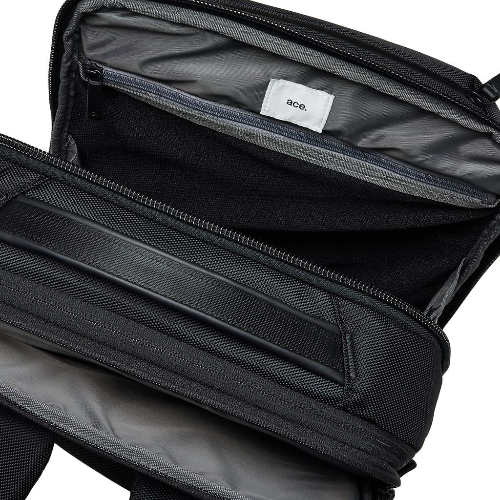 Ace Gene Business Backpack, Dual Pose, Fits 15.6-inch Laptops, A4 Size, Expandable, 3-Compartment Design, Chest Belt Included, 31L, No. 35113, Men's,