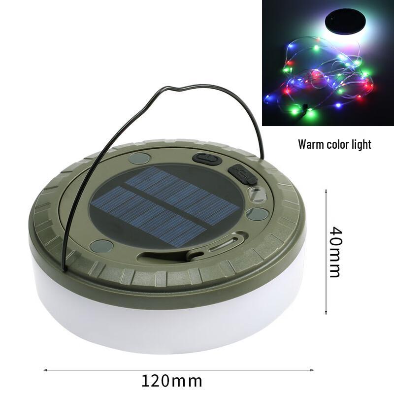Portable USB Solar Retractable Camping String Light