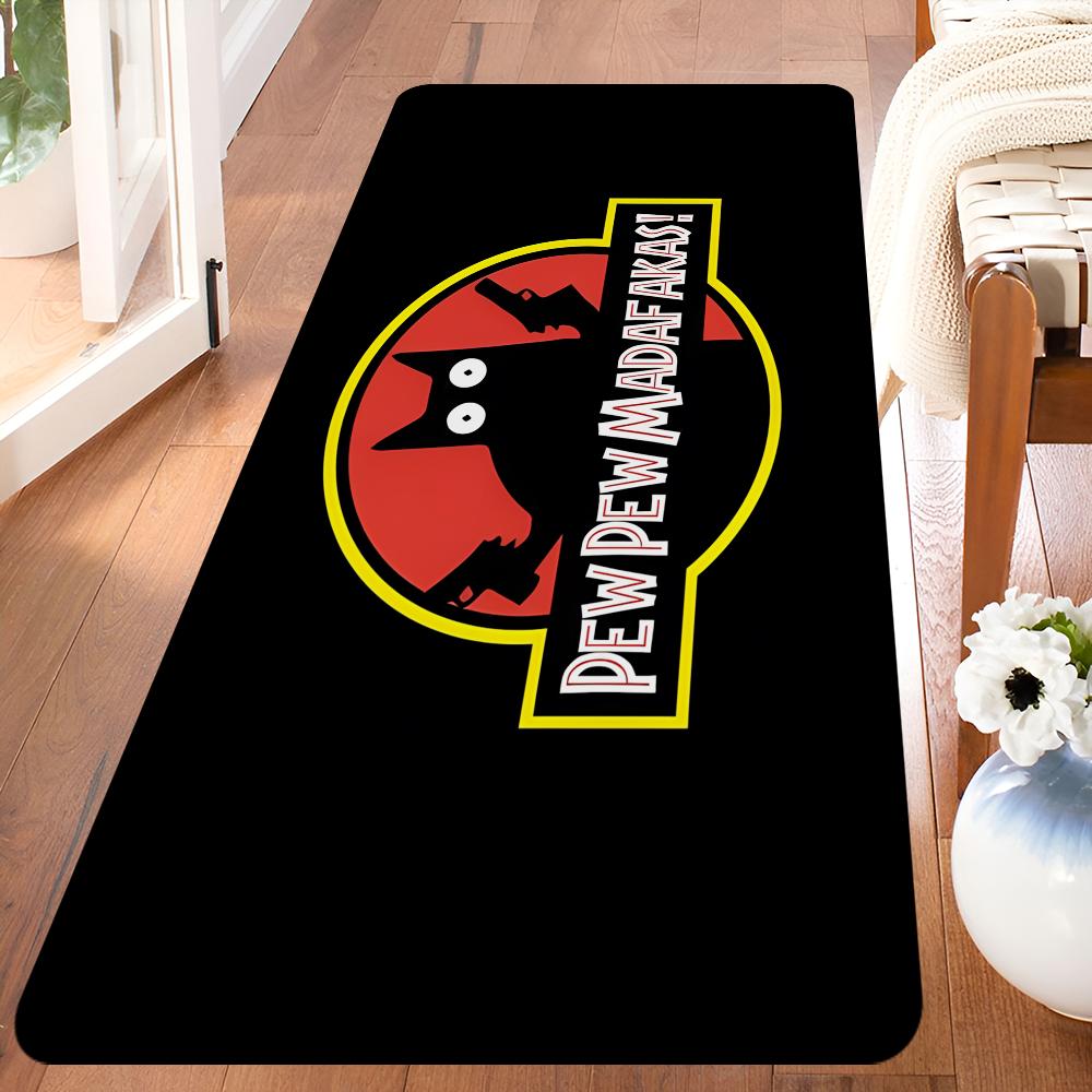 MADAFAKAS Teppichmuster Eingangstürmatte Waschbar Rutschfest Wohnzimmer Sofa Stühle Bereichsmatte Küche Willkommen Fußmatte