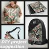 Outdoor Dekostoffe Oxford - Motiv Exotische Blätter I Dr037