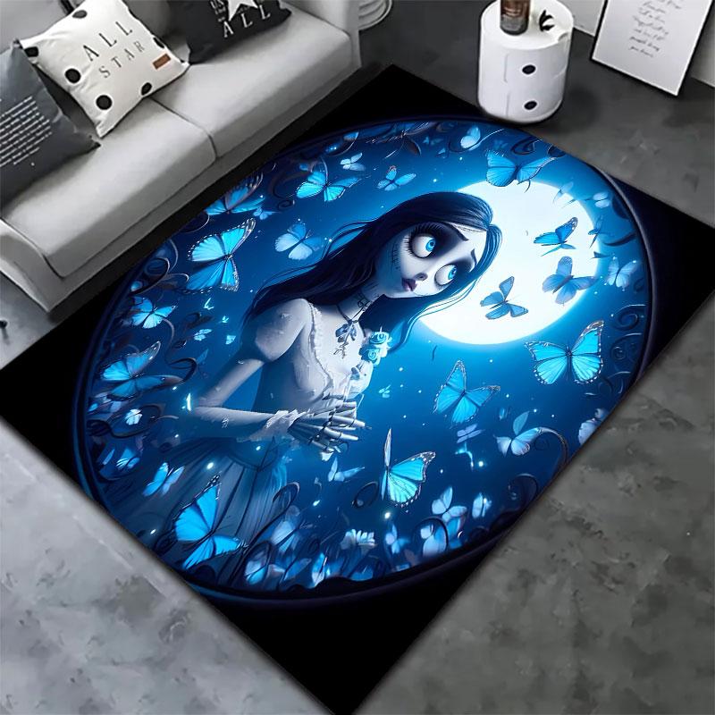 Corpse Bride Carpet Rug For Living Room Bedroom Home Sofa Decoration Kids Play Nonslip Floor Mat