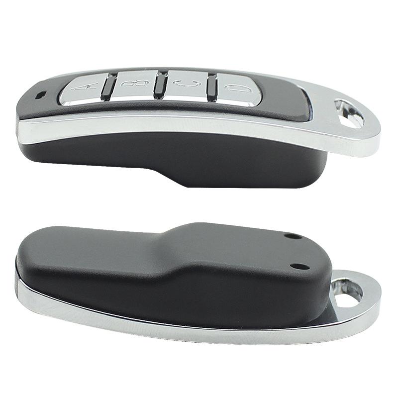 Metal Four-Button Motorcycle Wireless Anti-Theft Remote Control Key with Learning Code.