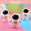 Adorable White Astronaut Plush Toy Keychain Soft Short Plush Stuffed Doll 12cm