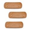 Handmade Bag Bottoms with 44 Holes Leather Oval Round Bag Base DIY Crochet Bag Accessories for Knitting Bags Bucket Bags