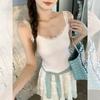 Slant collar one-word off-shoulder thin micro-transparent sunscreen blouse long-sleeved t-shirt women's summer new pleated waist top