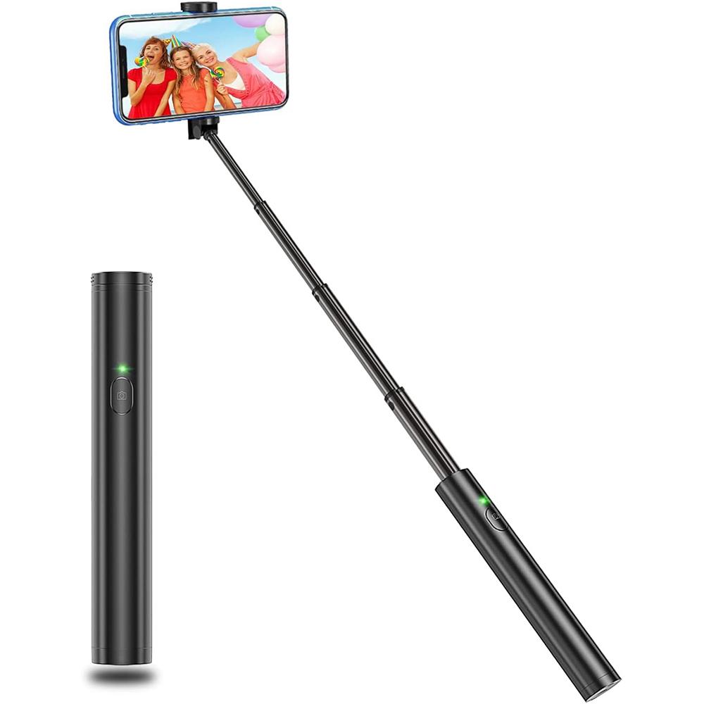 

Lightweight Retractable Selfie Rod For Travel Photos Adjustable Handheld Selfie Stick Support For All Mobile Phone Models iPhone чёрный