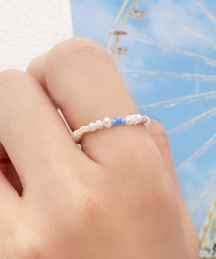 47Bag 925 Imperfect Freshwater Pearl Bead Ring Chichi