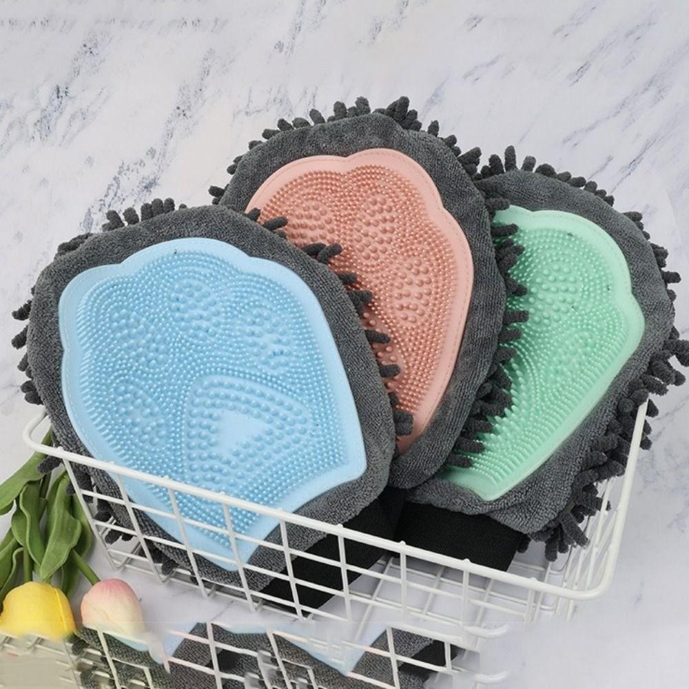 Pet Comb Cat Deshedding Comb Double Sided Pet Bath Brush Dog Cat Bath Massage Gloves  for Dog Cat