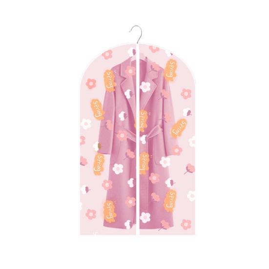 Clothes Dust Cover Zipper Closure Dustproof PEVA Great Bedroom Living Room Closet Anti-dust for Dorm