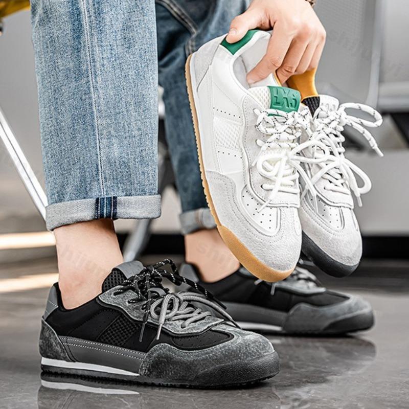 Fashion Mesh Breathable Low Top Casual Sports Shoes for Men 2025 Autumn New Fashiion Trend Versatile Comfortable Non Slip Flat Sneakers