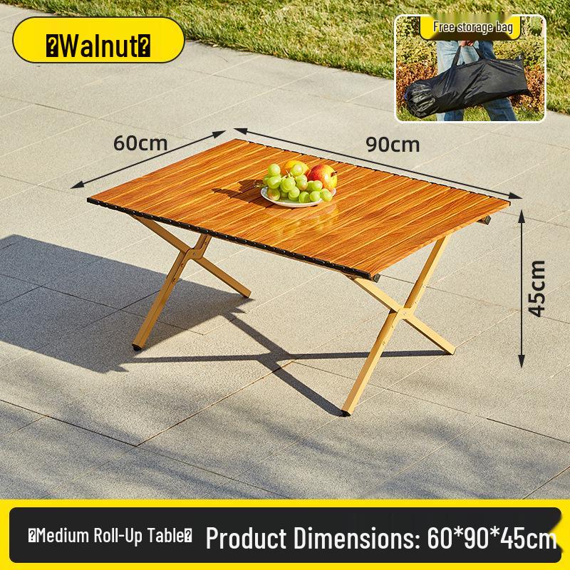 1.5m X-Type Folding Outdoor Table & Chair Set for Picnic, Camping, BBQ - Carbon Steel