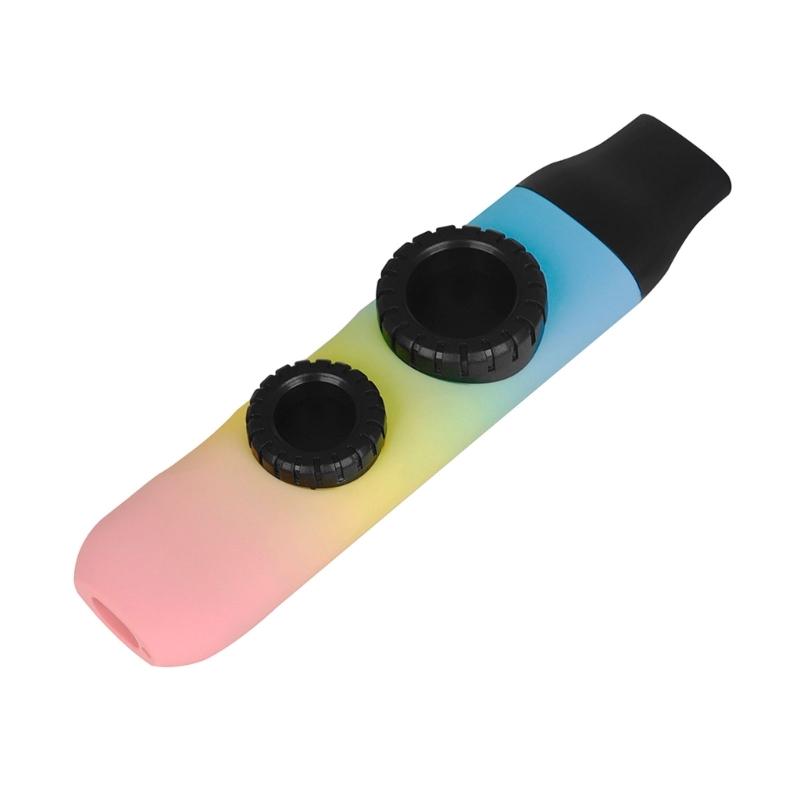 Easy to Playing ABS Construction Kazoo with Double Membrane Design Ideal for Beginners Children and Family Activity