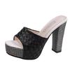 Scarpe con Tacco Punta Tonda Fish Pantofole da Donna e Sandali da Donna Ciabatte Sexy Bianco in Offerta Calzature Estive 39 Stile Coreano Vendita