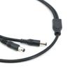 5pcs long 70cm 1 Female to 2 way Male 18awg 12V DC Power Supply Splitter Plug connector Camera Cable 5.5x2.1mm Adapter