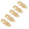 5pcs Set Brass Pneumatic Muffler Silencer Air Flow Speed Control 1 8 BSP Valve