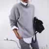 Pull-over tricoté à manches longues pour femme automne et hiver 2025