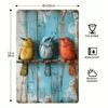 Metal Wall Art Bird Vintage Farmhouse Decor Living Room 8x12 Inch