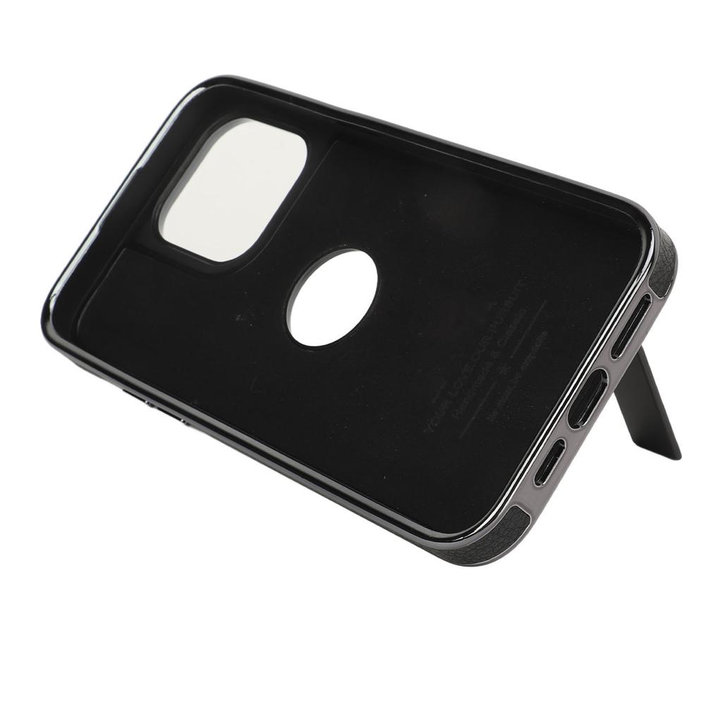 Case for IPhone PU Leather Full Protection Shockproof Slim Cell Phone Cover for Men Daily Use Black for IPhone 14 Pro