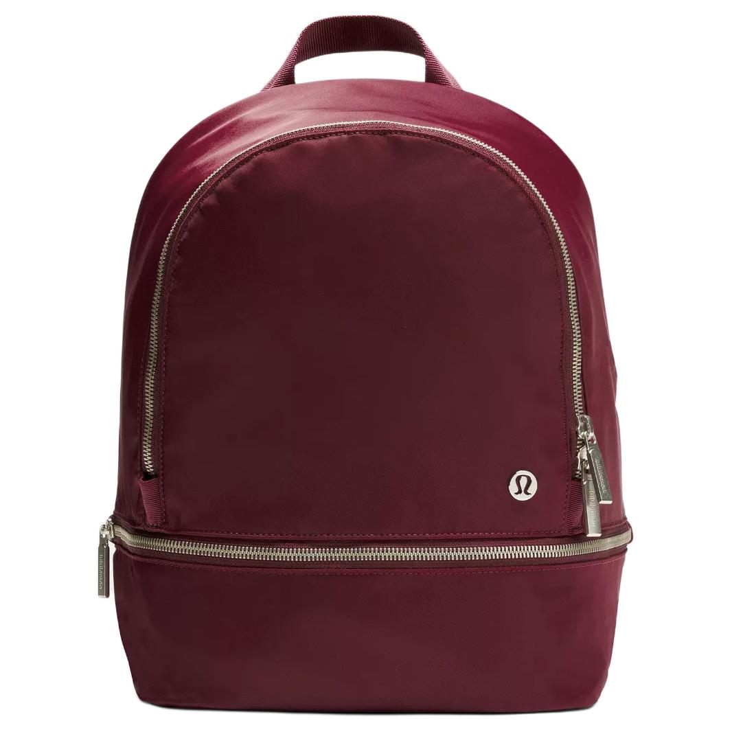 Lululemon City Adventurer 11L Daily Casual Zipper Closure Nylon Mini Backpack Women backpack Deep-Red LW9DU7S-030867 Dark Red