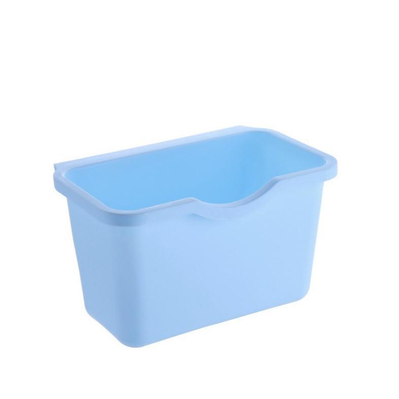 Kitchen Cabinet Door Hanging Trash Bin Container Plastic Waste Storage Basket for Home Use Easy Installation Durable Design