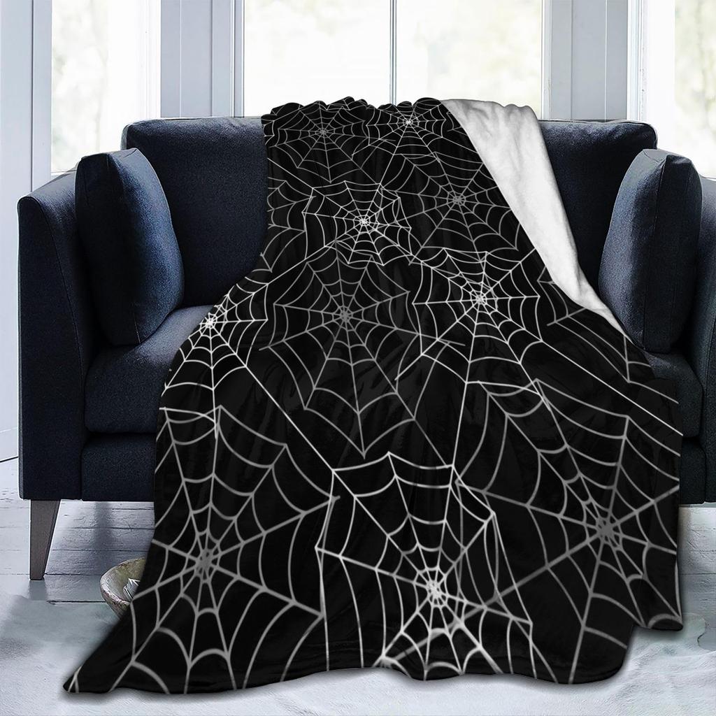 Halloween Pumpkin Plush Blanket Light Soft Bedding Flannel Blanket