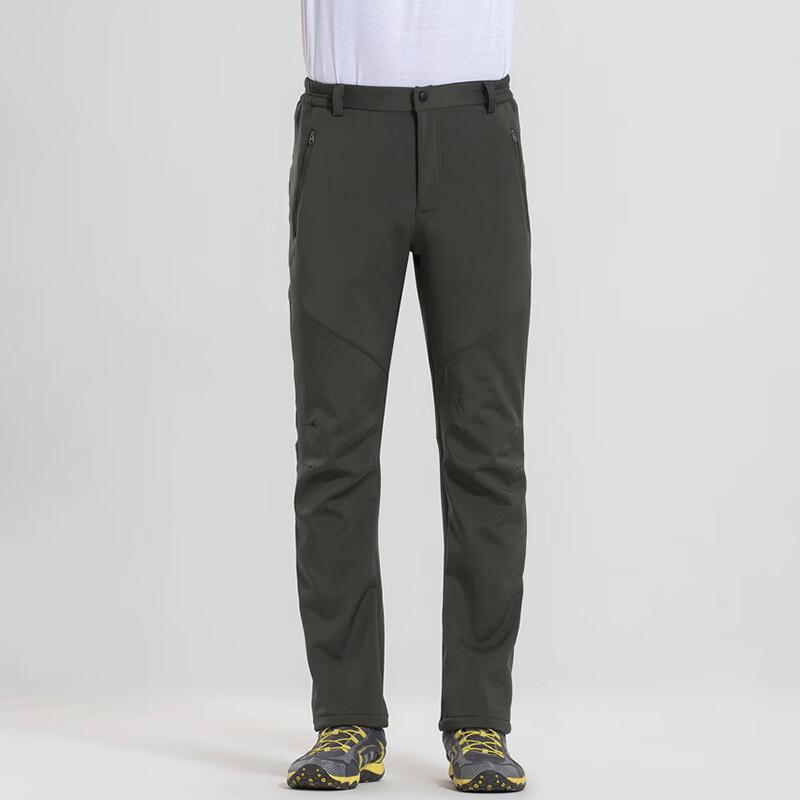 Tromen Unisex Fleece-Lined Softshell Outdoor Pants