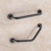 Gunmetal Grey Stainless Steel Anti-Slip Corner Grab Bar for Elderly