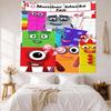 Numberblocks Nástěnná dekorace Gobelín Umění Pro památku mazlíčka Narozeniny Svatba Večírek Pozadí Rodinný dárek