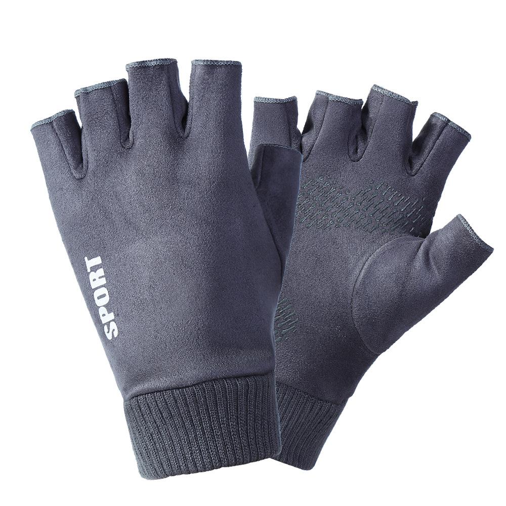 Warm Gloves for Men and Women Suede Cold Proof Fashion Plus Velvet Thickened Touch Screen Outdoor Riding Autumn and Winter Gloves