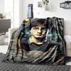 1pc Hogwarts School of Witchcraft and Wizardry Flannel Blanket Soft Warm Throw for Home, Office, Travel, All-Season Cozy Bedding Gift L1461