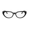 Versace Greca Elegant and Simple Acetate Cat Eye Optical Glasses Unisex Couple Style O3383F-OGB154-ONUL-Black+Gold 54-Glasses Case