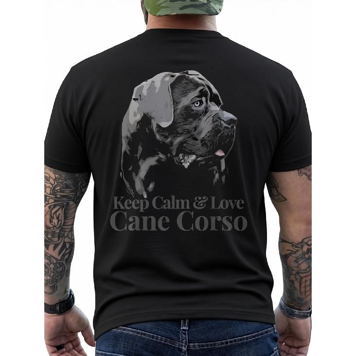 Italian Mastiff Cane Corso Men S Back Print T-Shirt - Perfect Gift