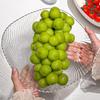 Counter Fruit Bowl Transparent Large Capacity Countertop Snack Bowl   Serving Bowl for Household